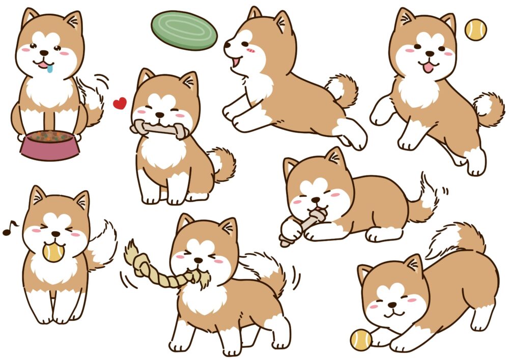 子犬がたくさんいる