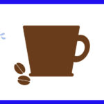 コーヒー豆とコーヒーカップ