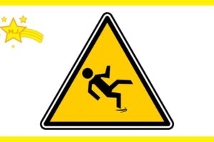 転倒注意のマーク