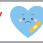 心が傷付いたハート