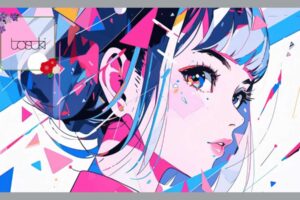カラフルな女性