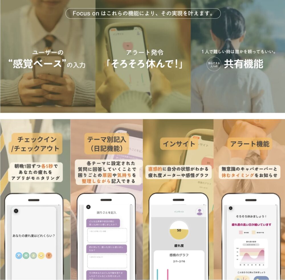 『Focus　on』の説明画面