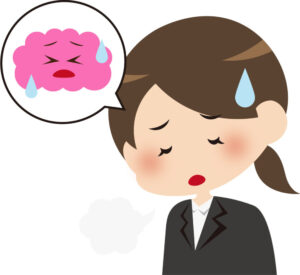 脳疲労が溜まっている女性