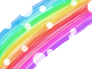 鮮やかなLGBTQ象徴の虹