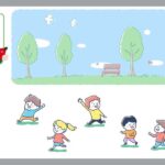外で遊んでいる子ども達