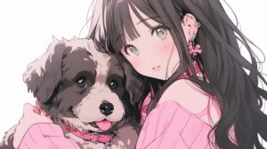 犬と女性