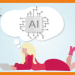 女性が寝ながらPCを操作しAIと会話している