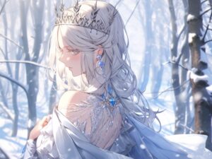 寒い外にいる雪の女王