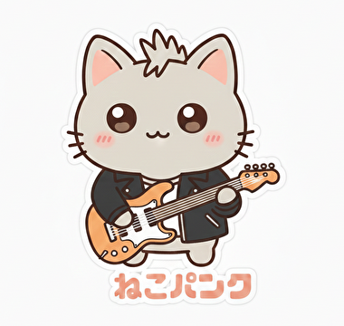 可愛い感じのねこパンク画像