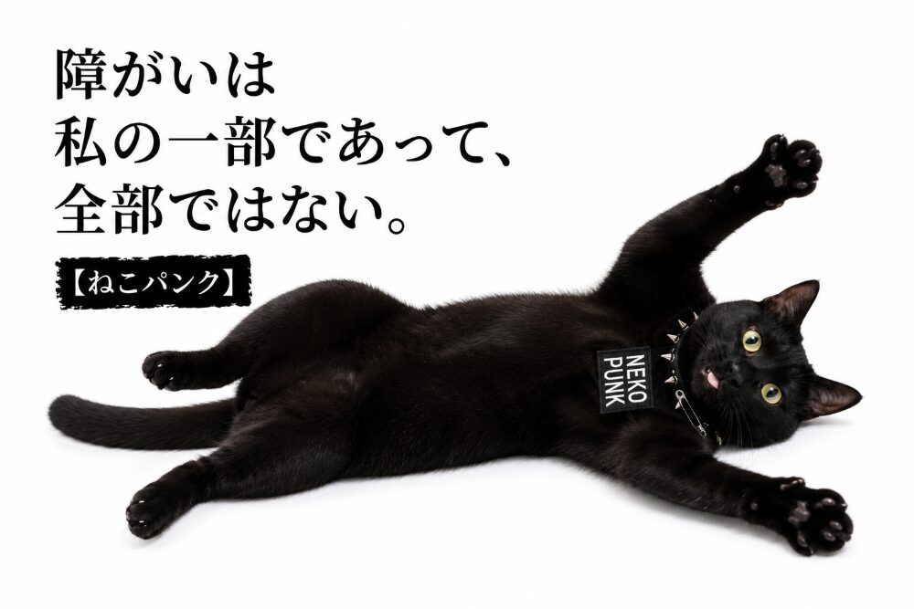 黒猫が寝っ転がってバンザイしている画像