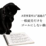 猫パンクがノートに書いた議題について思案している画像