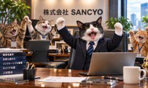 もにす認定を喜ぶSANCYOオフィス